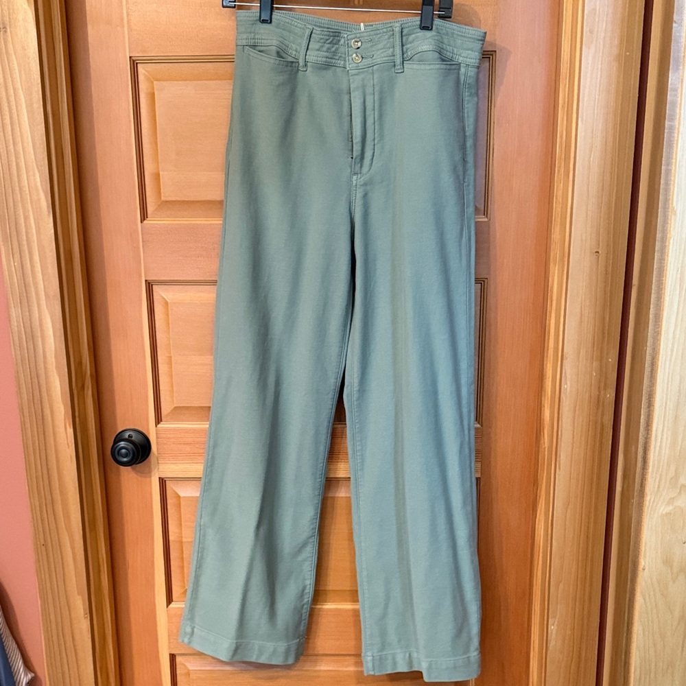 Faherty Olive Green Casual Pants